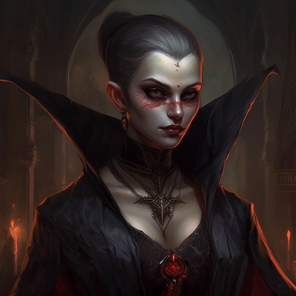 Female Lasombra Vampire Character