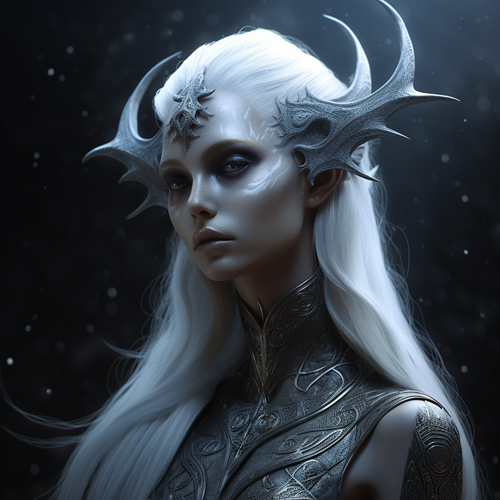 Female Moon Elf Goddess, Evil, Selfish, Self-Improvement