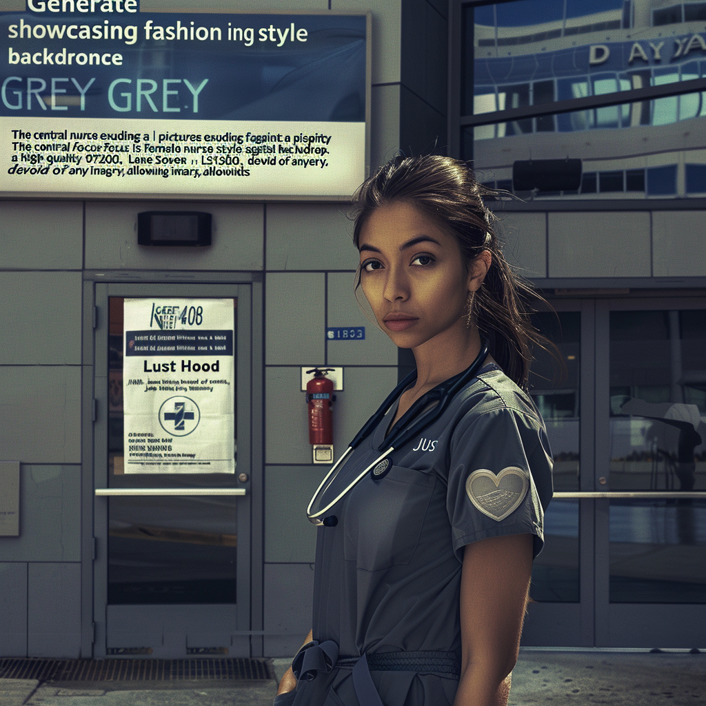 Stylish Female Nurse Mockup