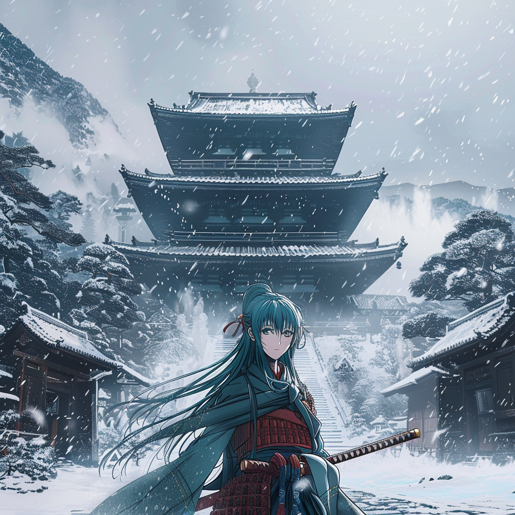 Female Samurai God Anime Character