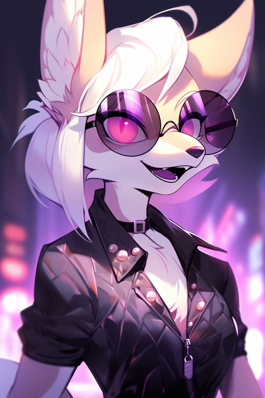 Female Fennec Smiling