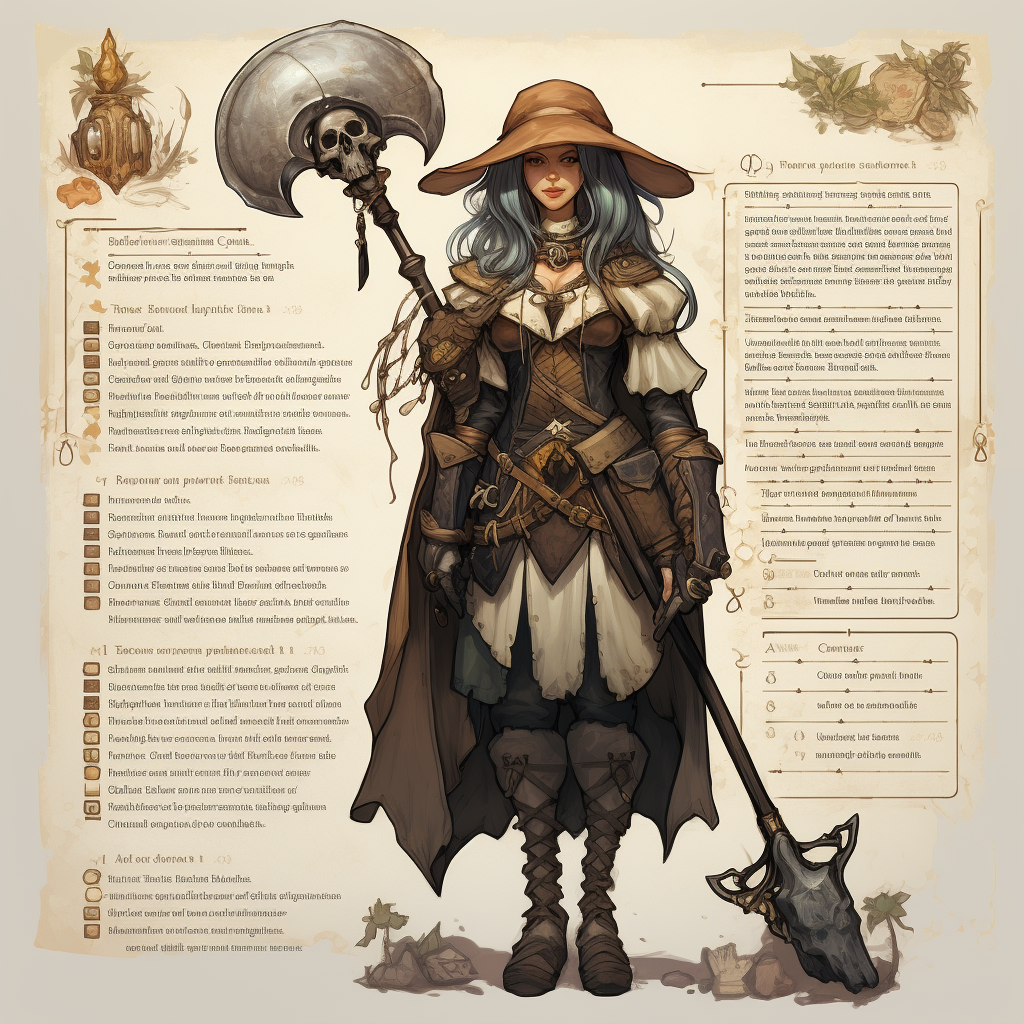 Female Grave Cleric with Axe and Shield