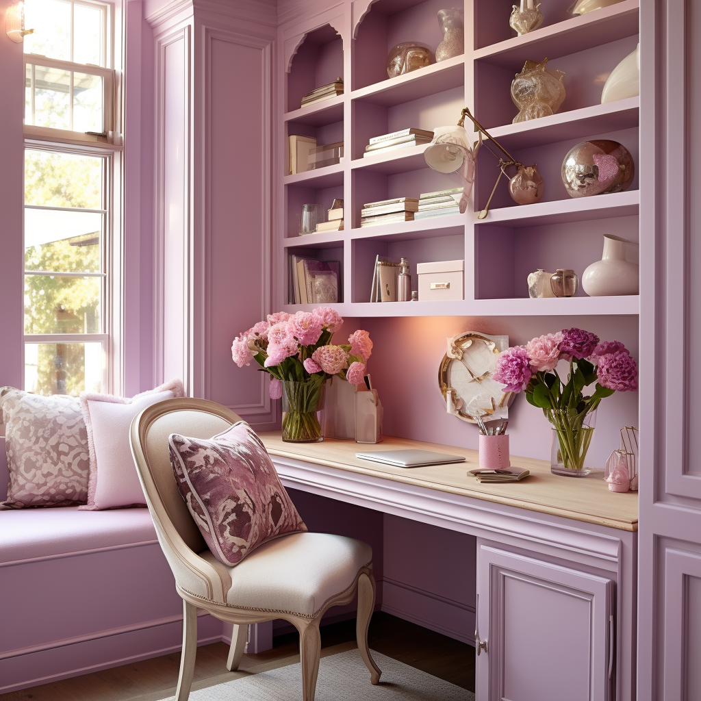 Feminine western home office decor