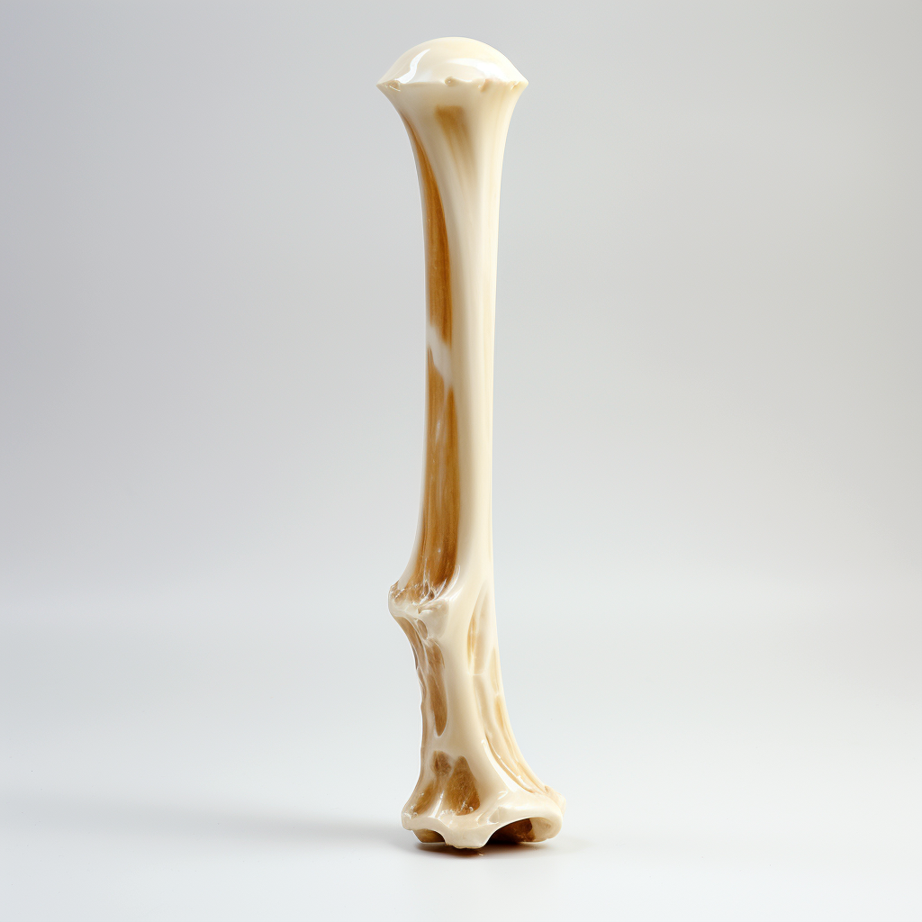 Femur Bone on White Background