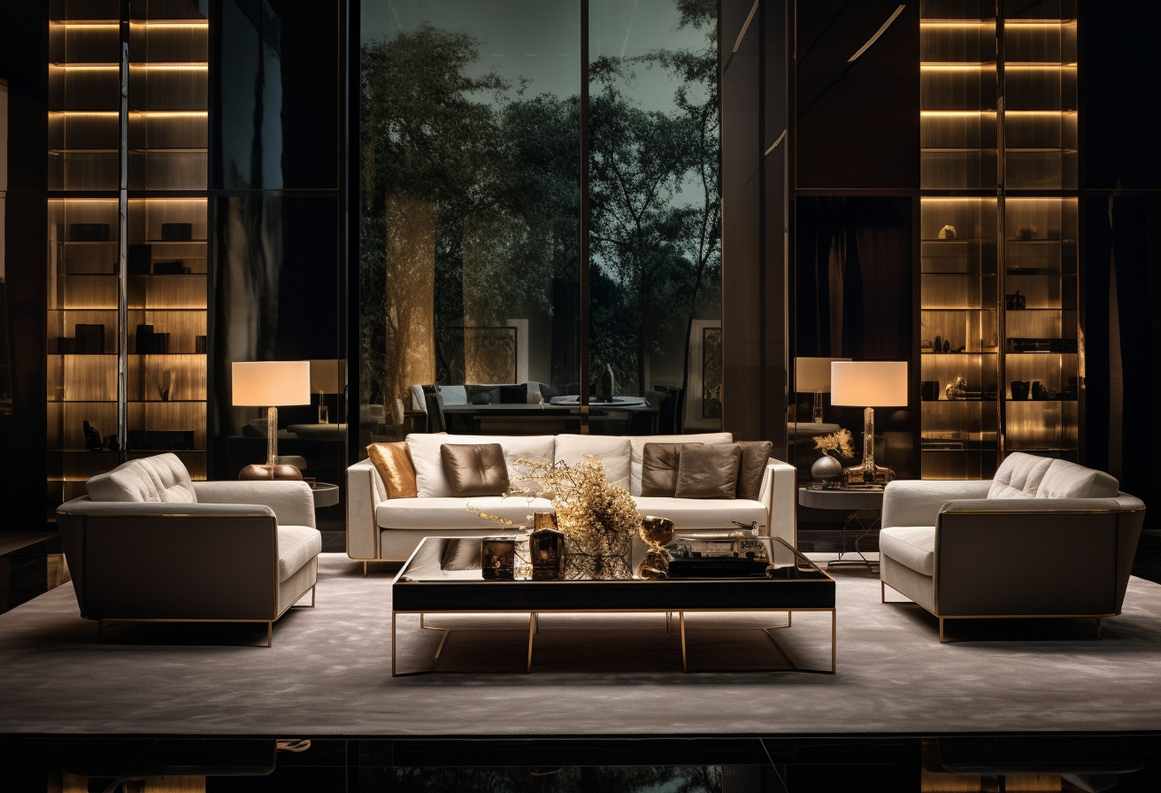 Stunning luxury Fendi Casa living room