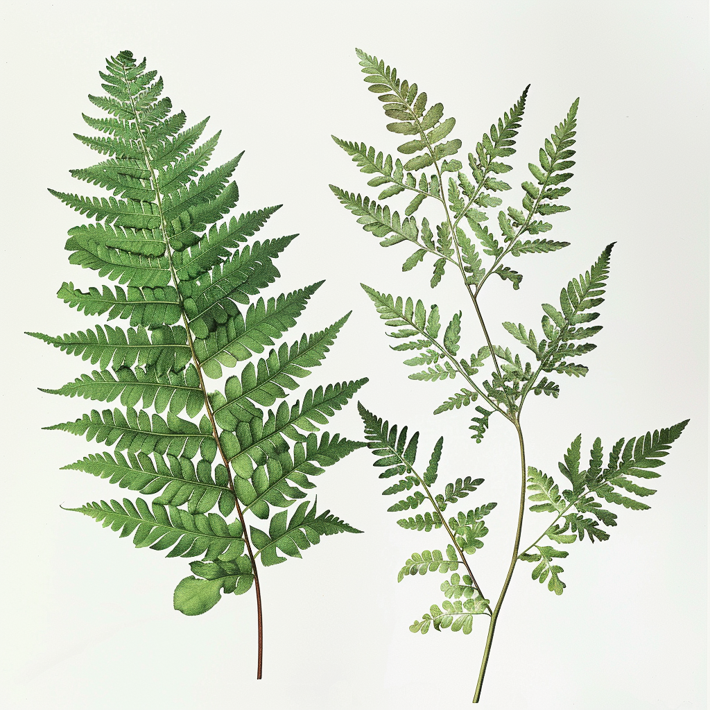 Fern and Monstera Leaves Art