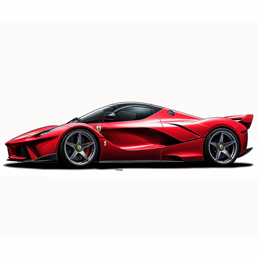 Side view of Ferrari Laferrari Aperta