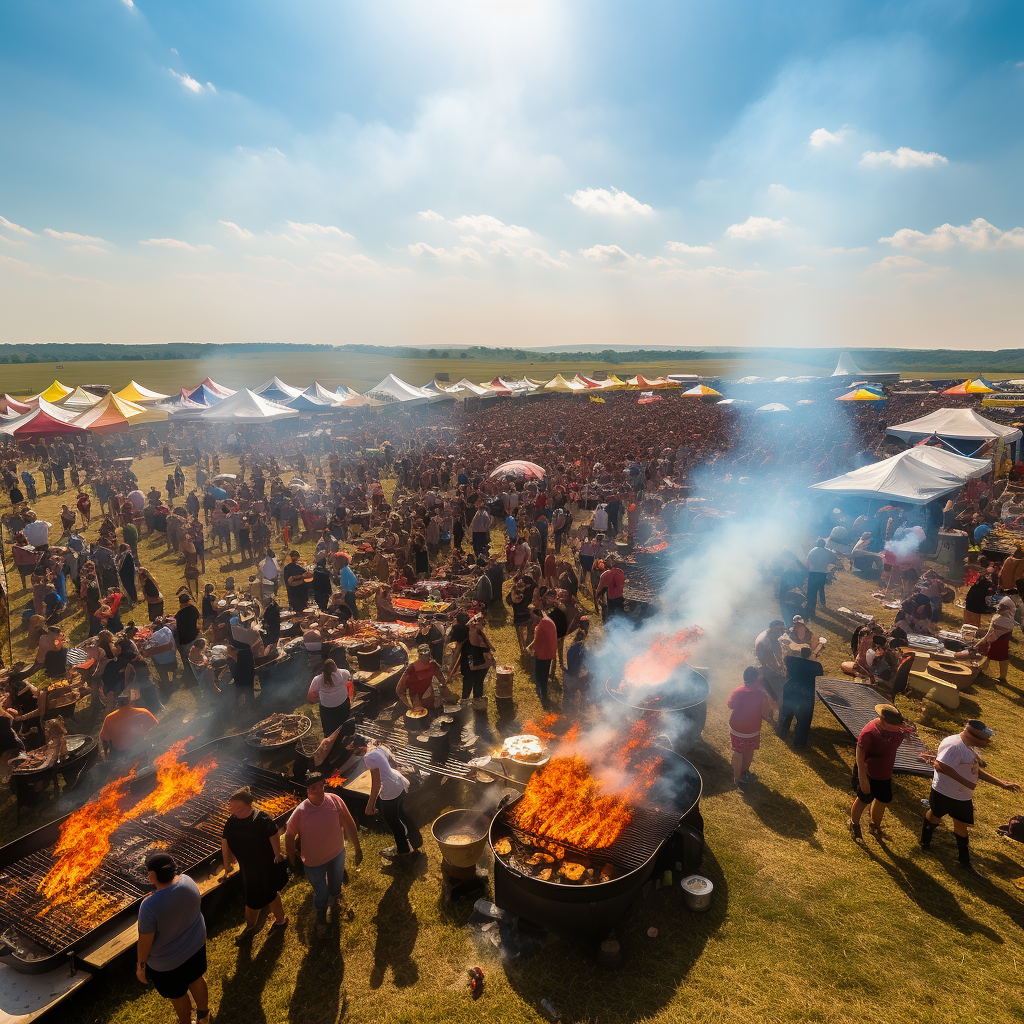 Vibrant BBQ United Festival Gathering