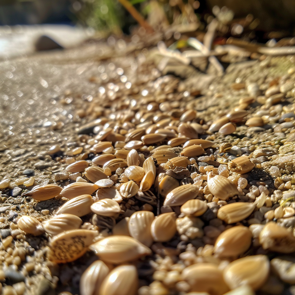 Seeds on Dry Gravel