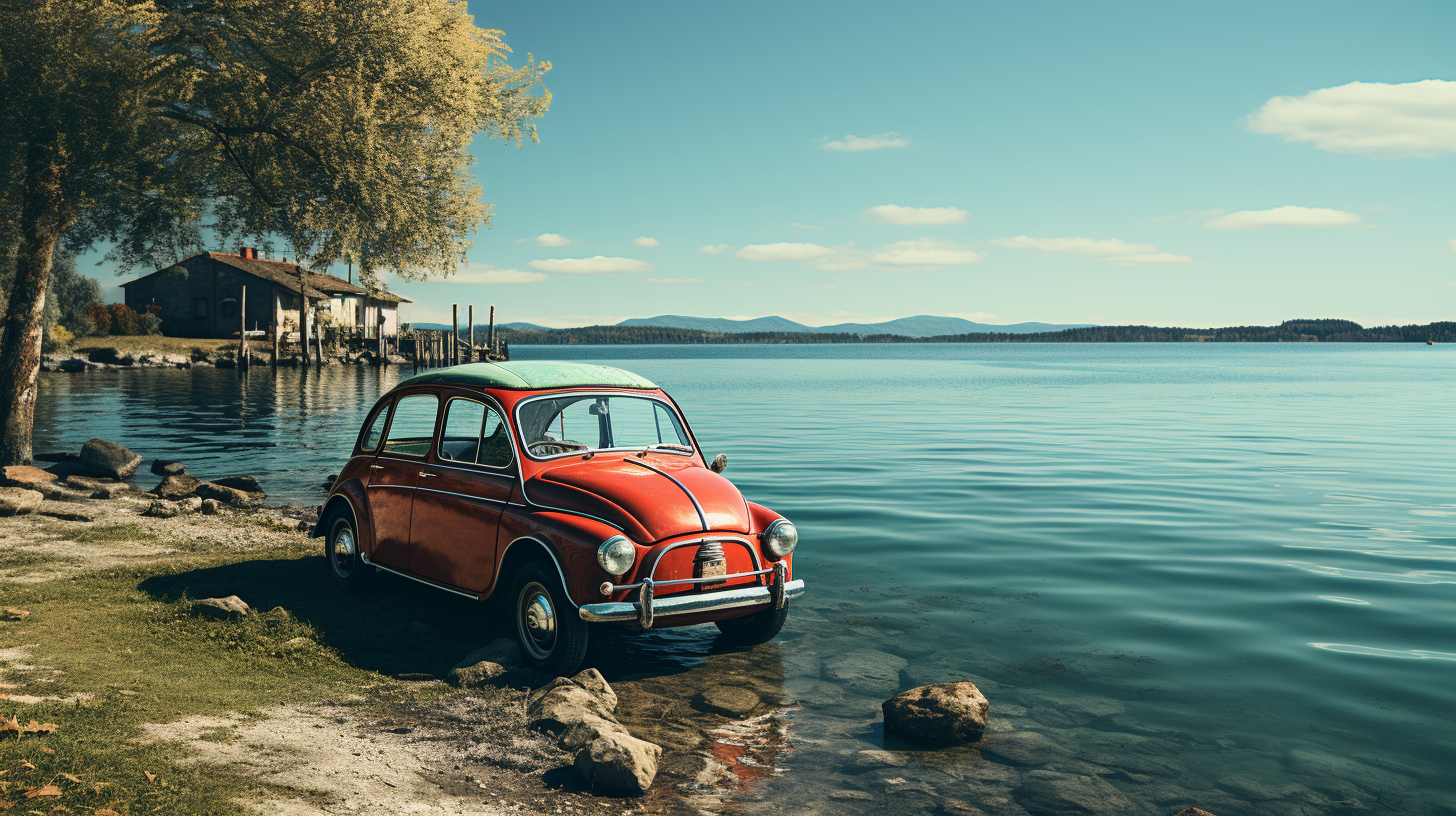 Fiat Multiply on Ferry Boat Crossing Pond