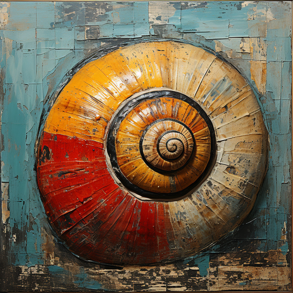 Portrait of a Snail in Rich Textures