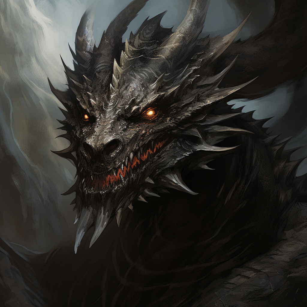 Fierce Black Dragon Image