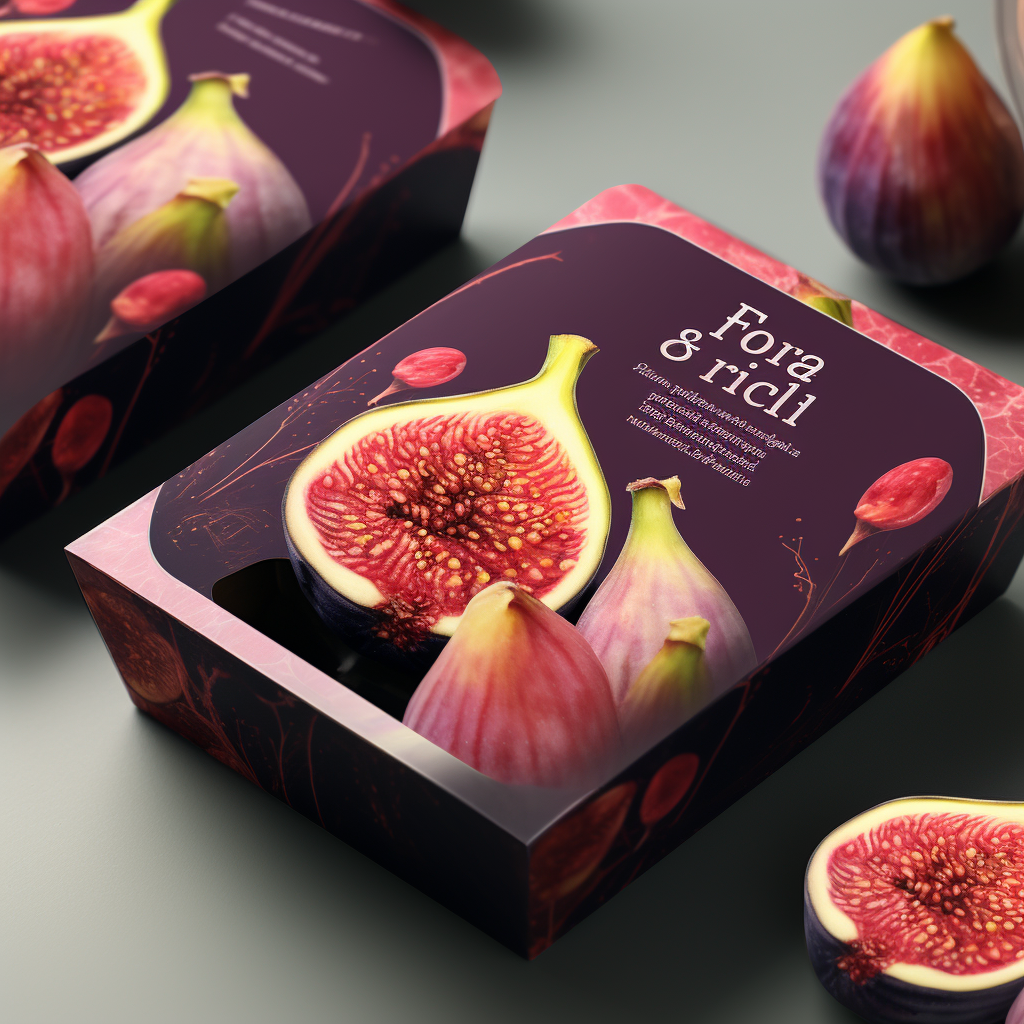 Nutrition facts for fig packaging