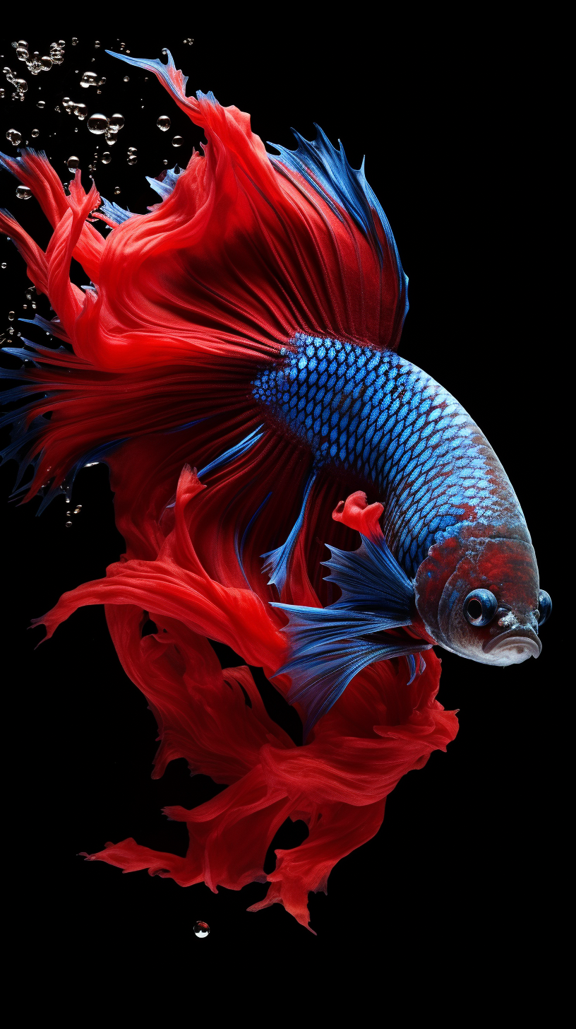 Colorful fighting fish in high definition