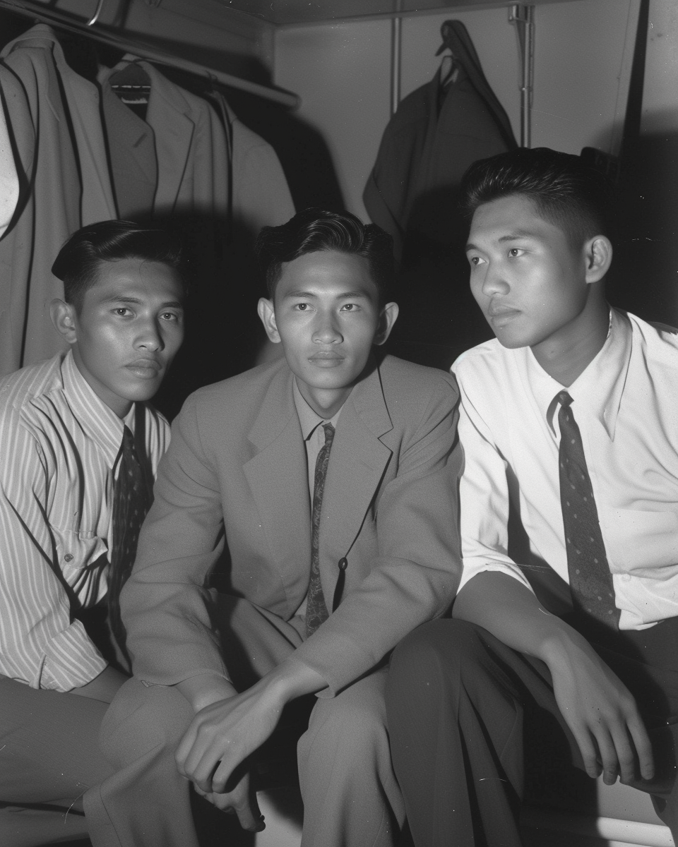 Filipino Chinese Men in Gym Locker Room