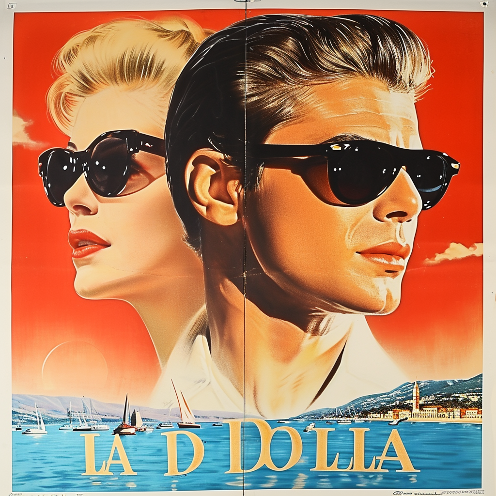 Film Poster La Dolce Vita Without Typography