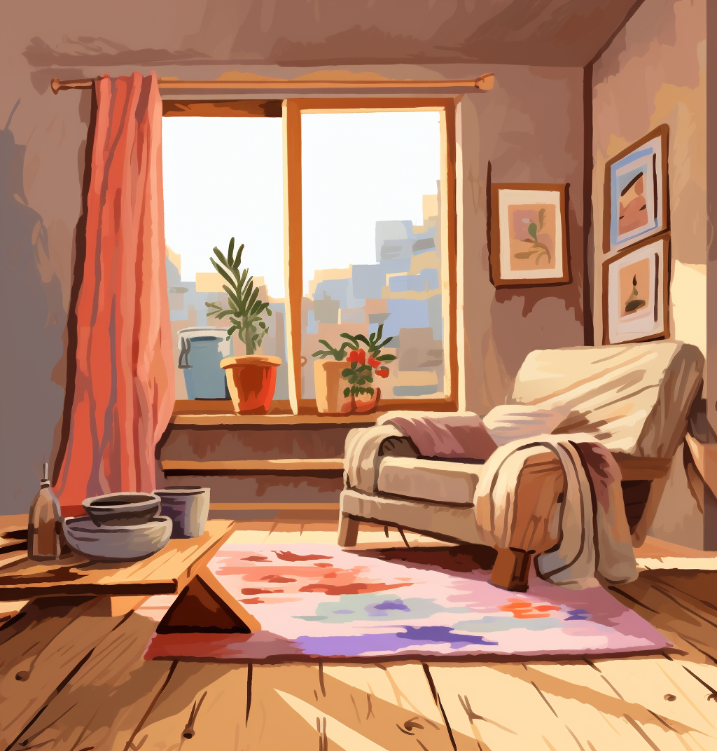 Artistic Filming Set Digital Illustration