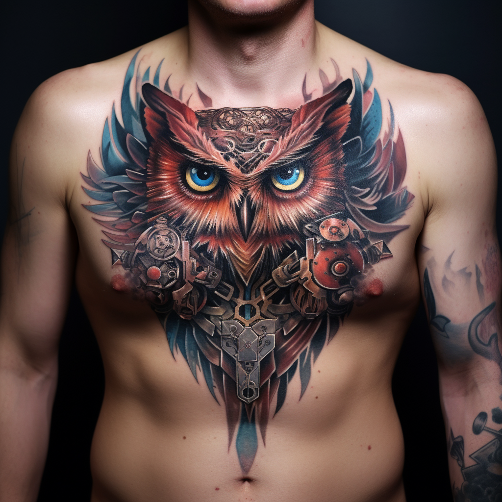 Owl tattoo art design