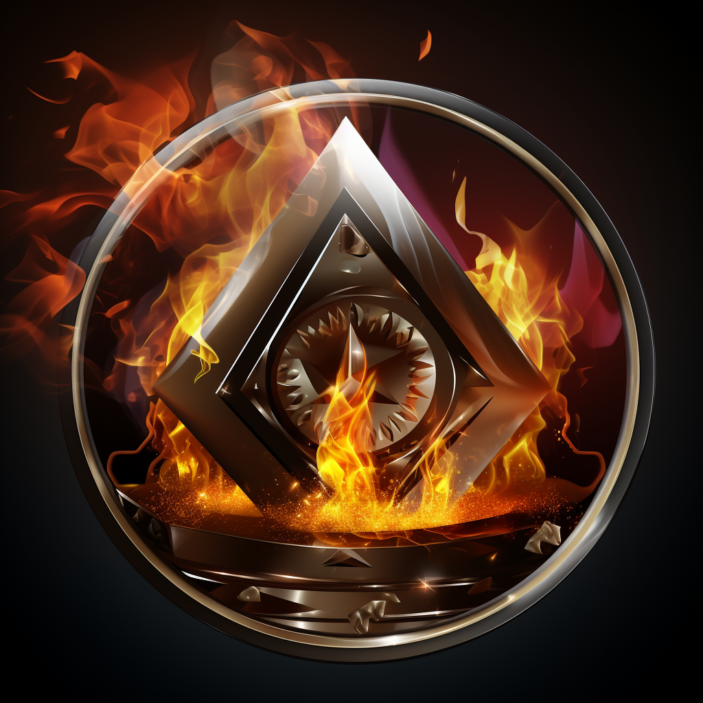 Flat icon of fire