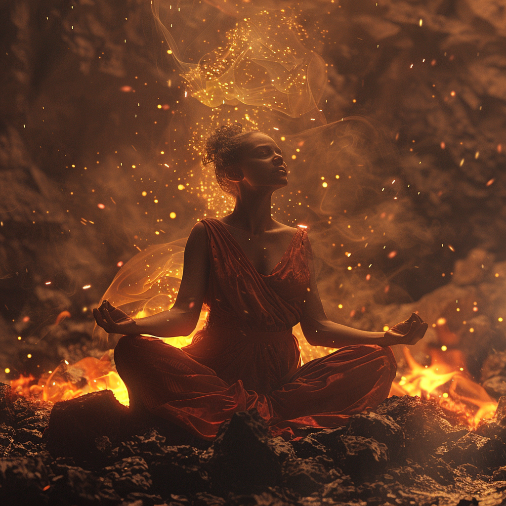 Fire Goddess Summoning Meteors Meditation