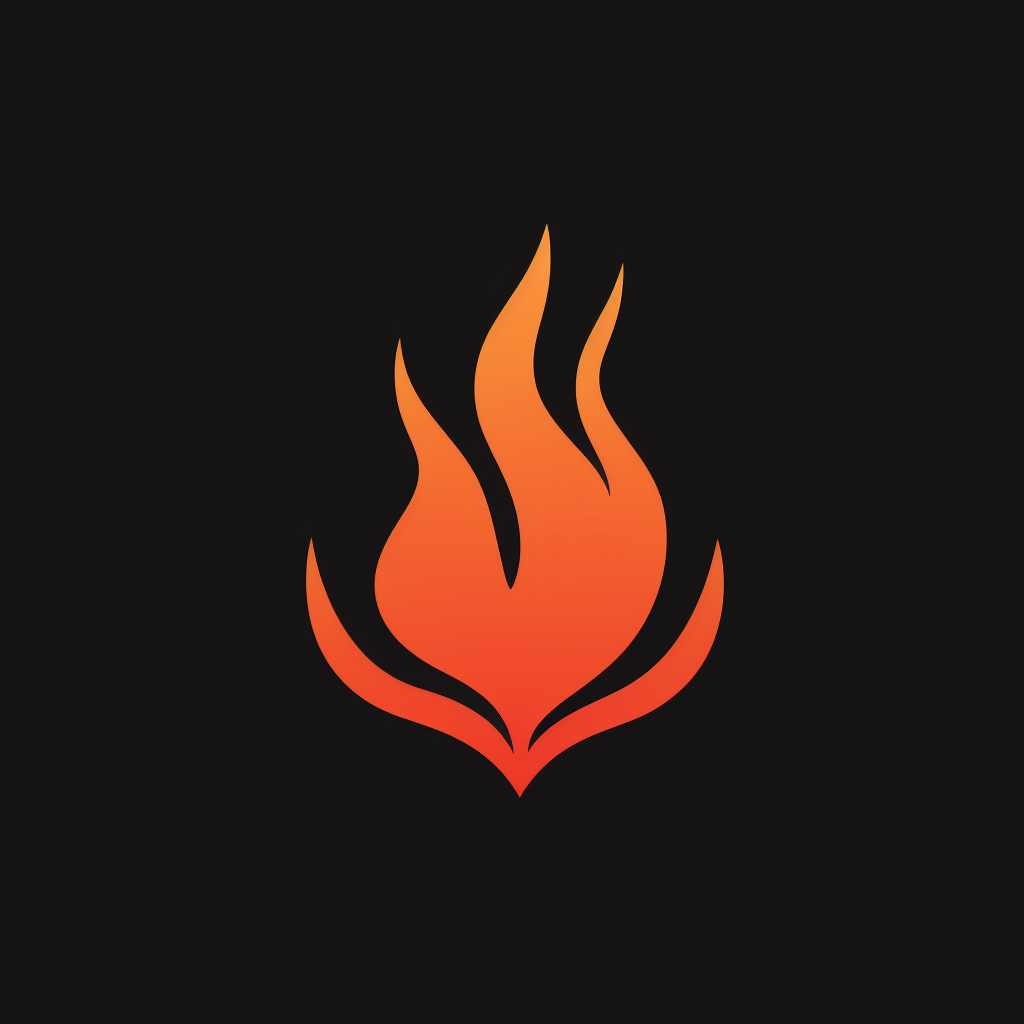 Simple Fire Logo Icon