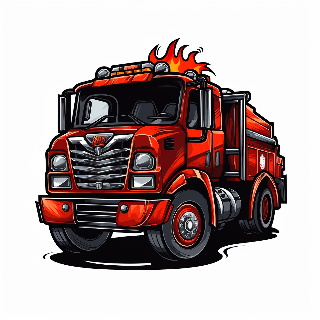 Firetruck logo representing fire department bond