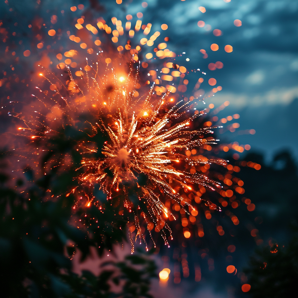 Stunning Fireworks Lighting Up the Night