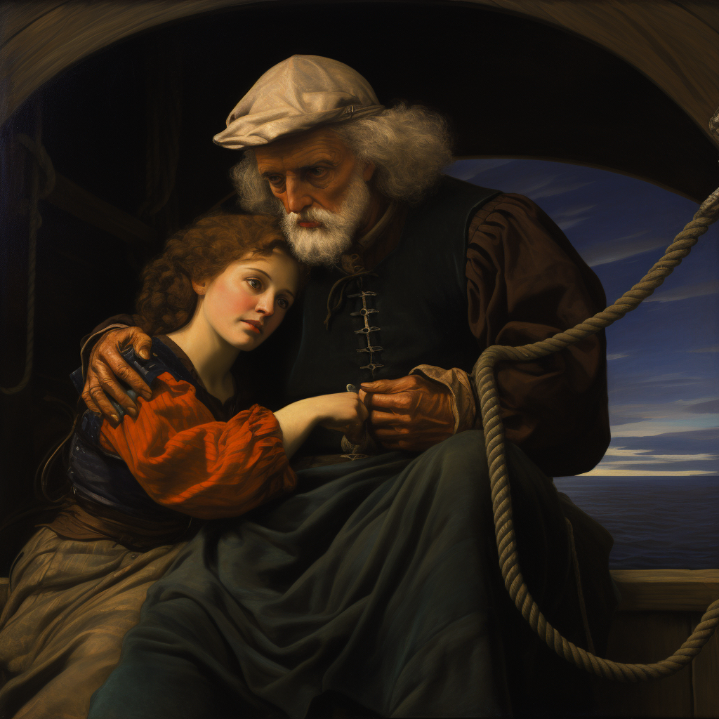 Painting of the Fisherman and the Syren