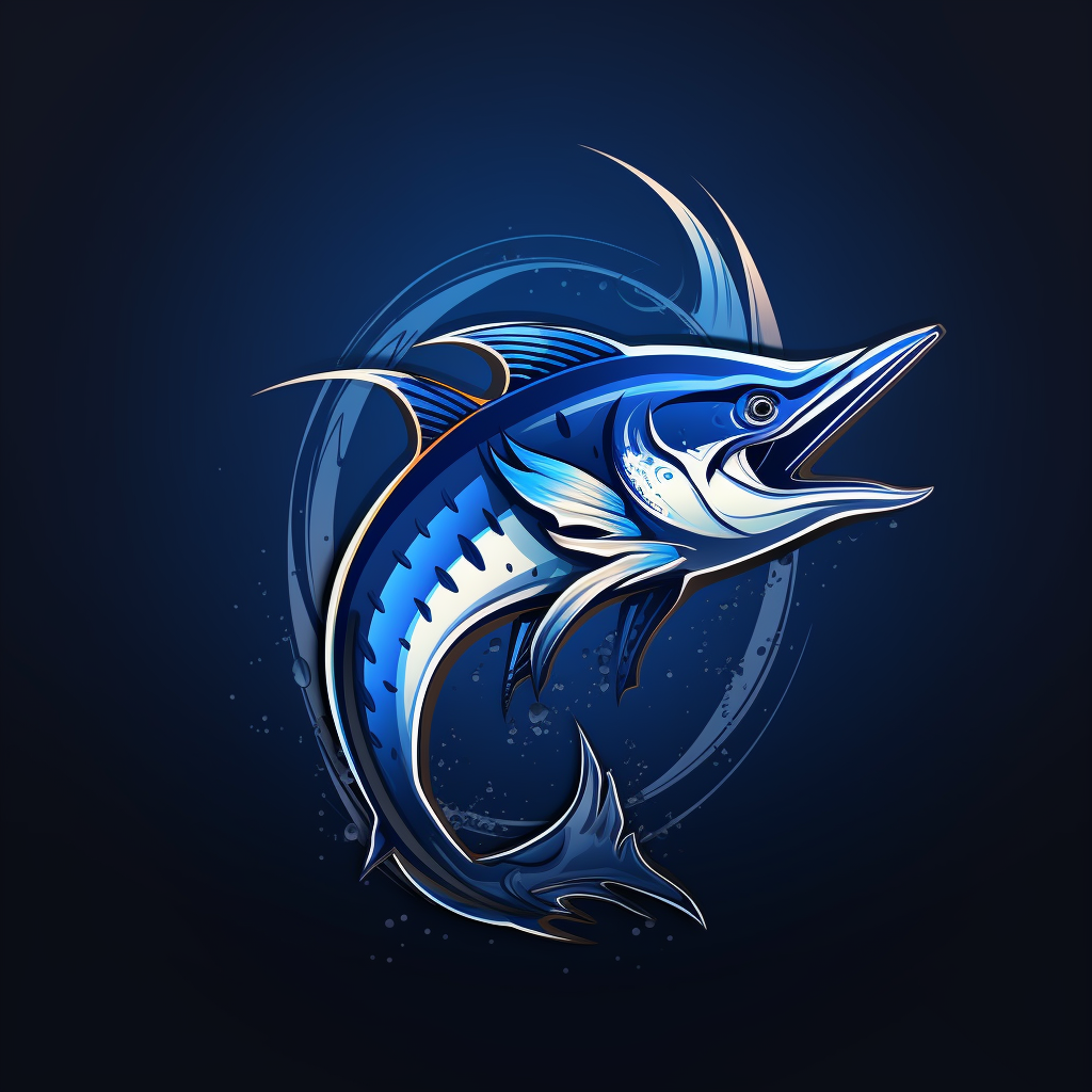 Marlin Fishing Club Logo Action