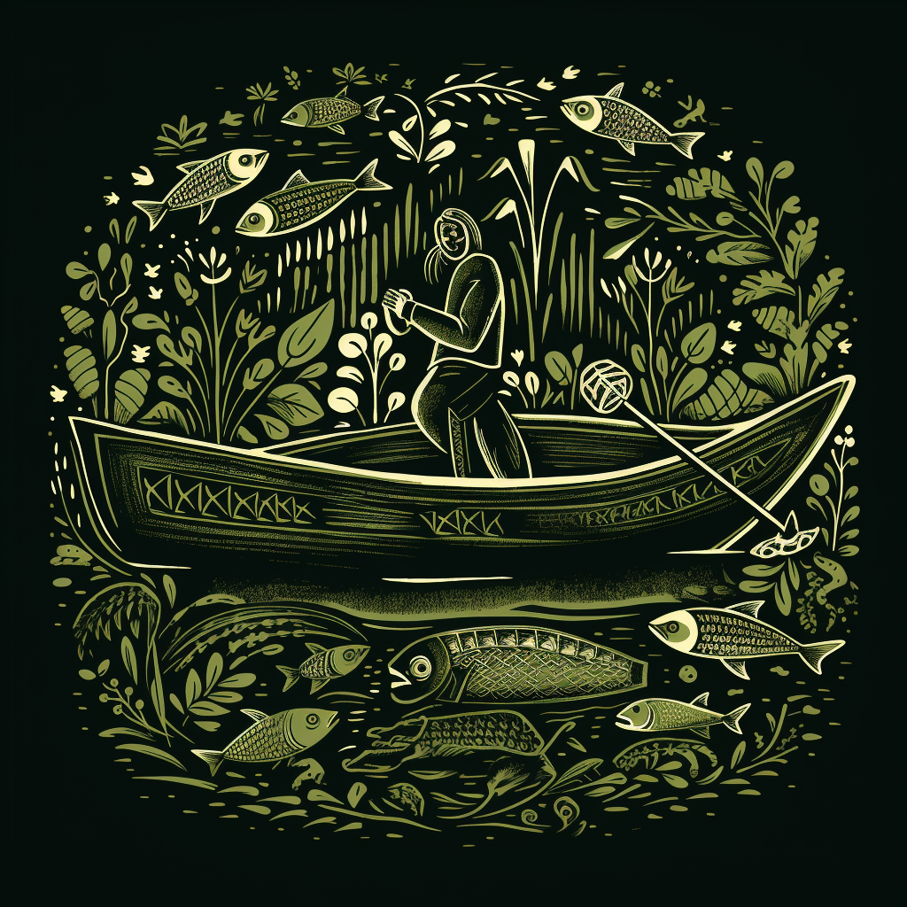 Tender depiction of nature in t-shirt design