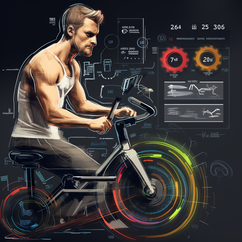 Fitness bike app sketch