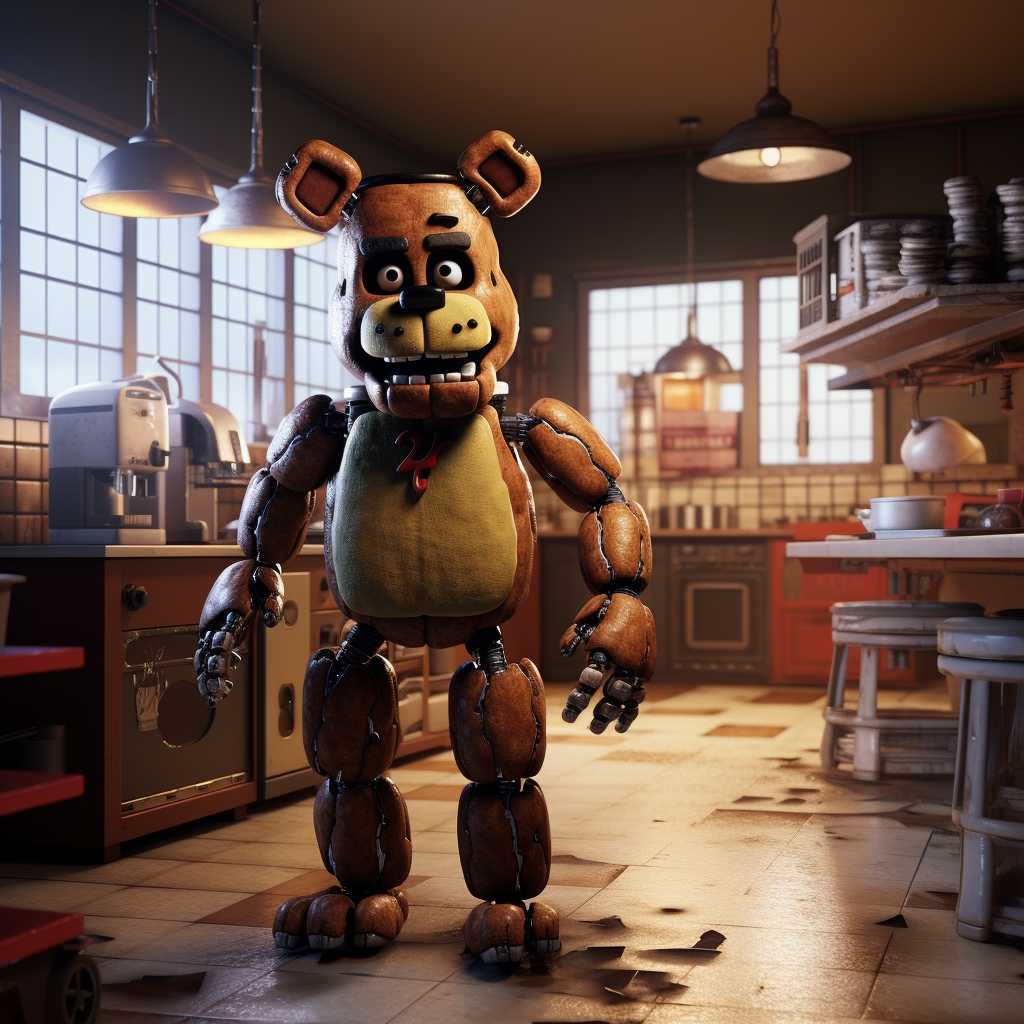 Five Nights at Freddys 3D Illustration