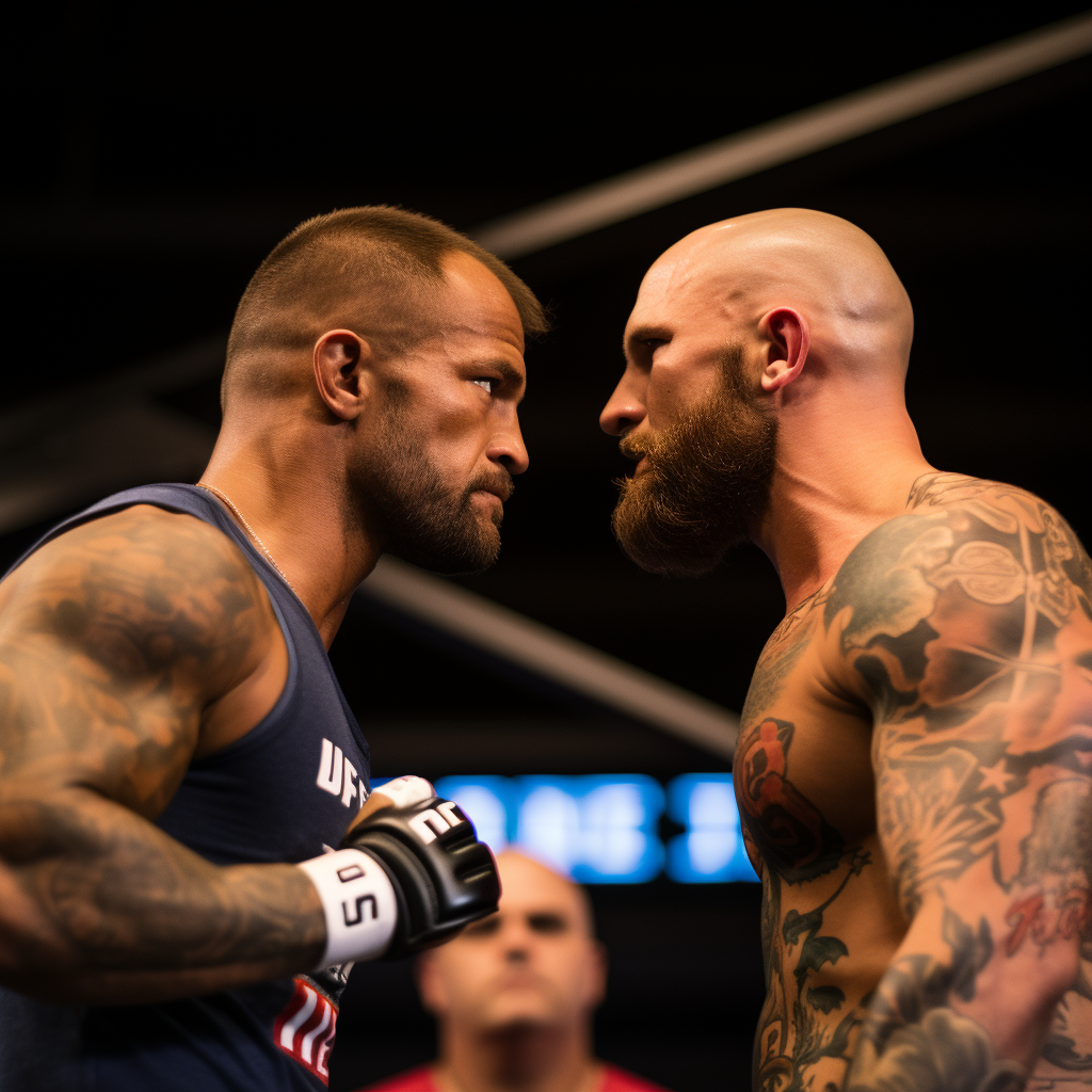 Two flamboyant UFC fighters face-off at weigh-in