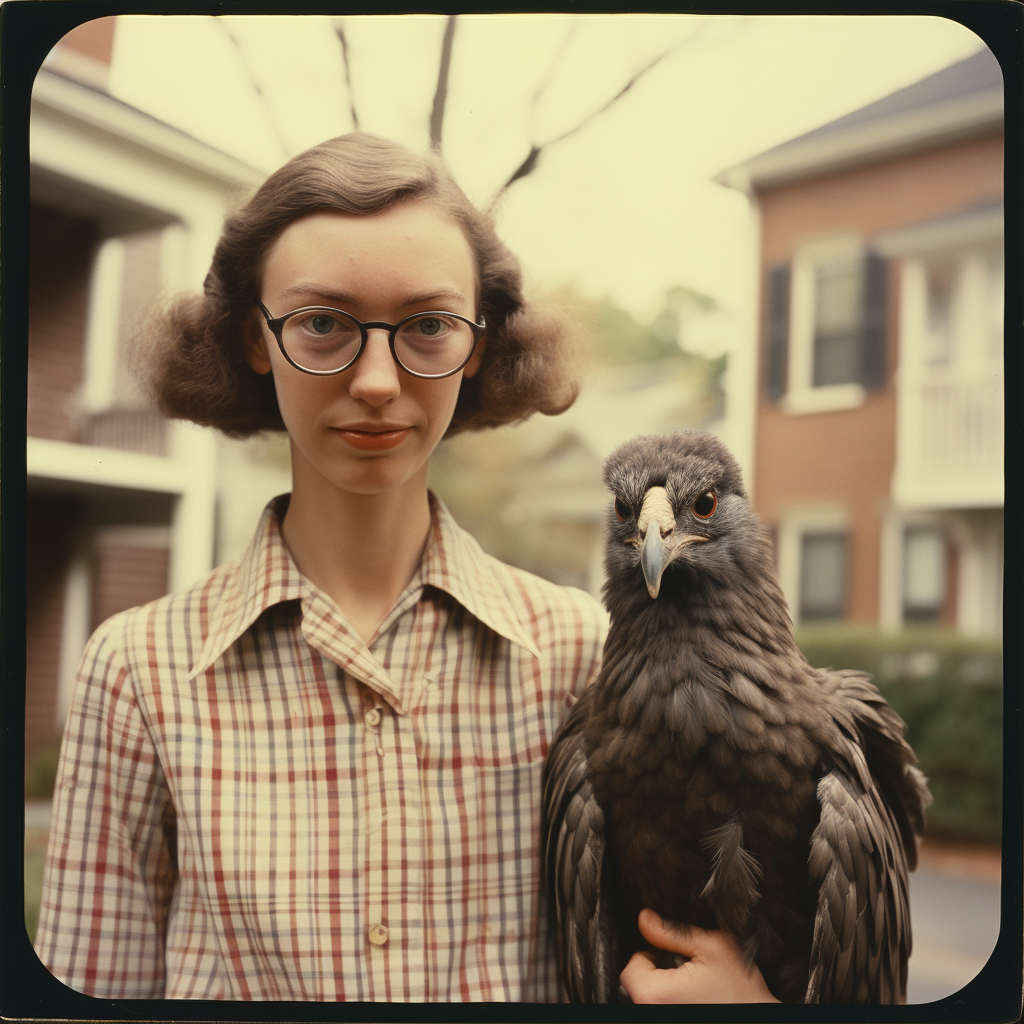 Vintage photo of Flannery O'Connor