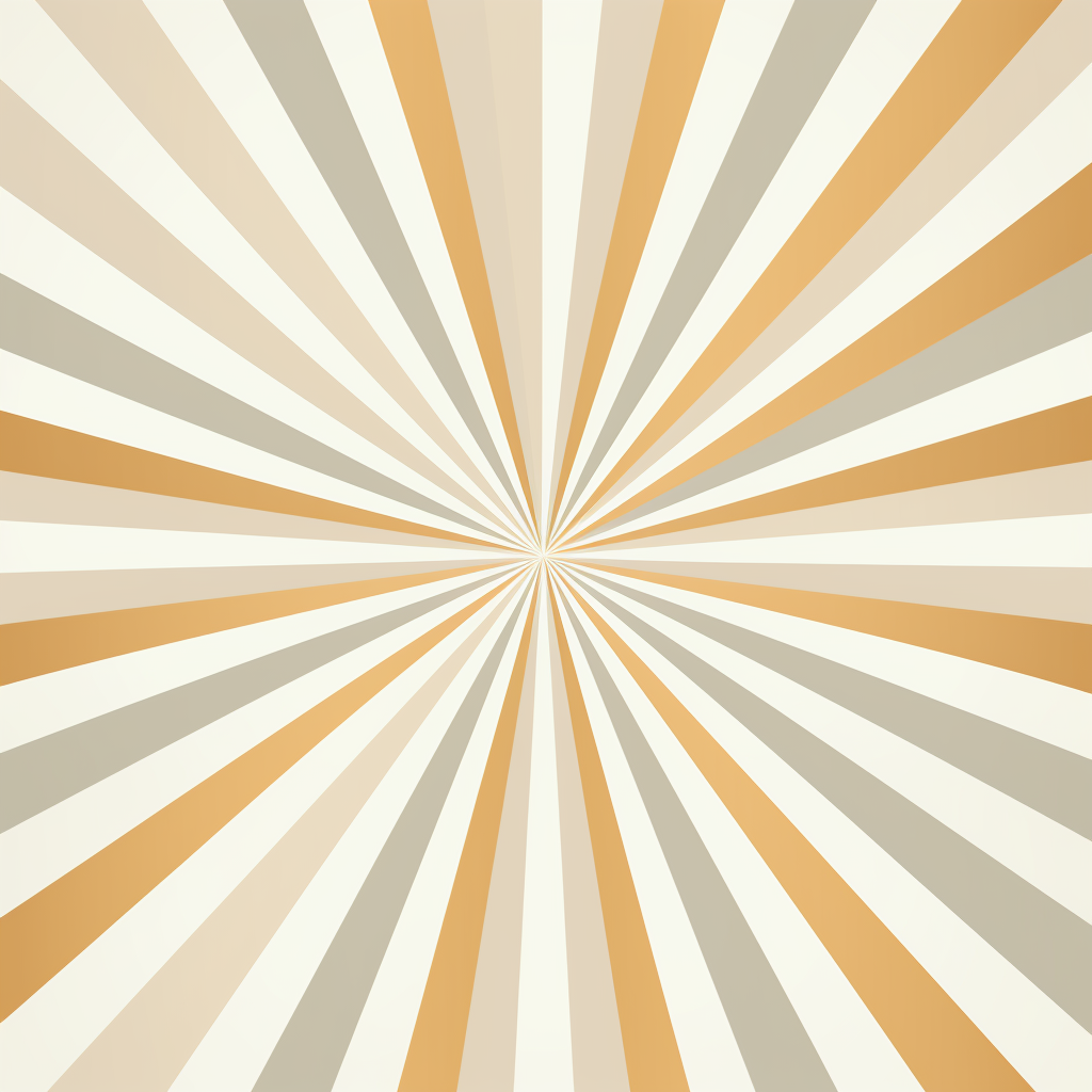 Retro Starburst on Flat Gold and White Slate Background