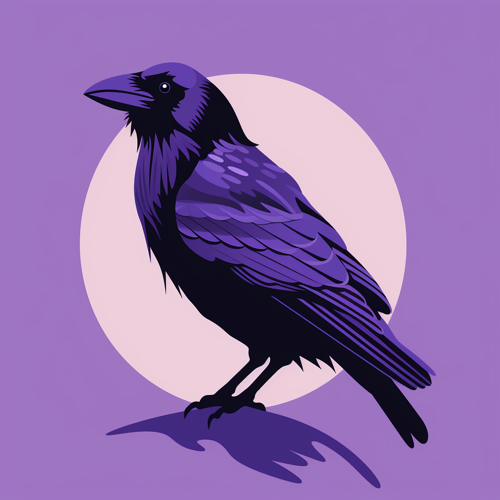 Purple Raven Graphic