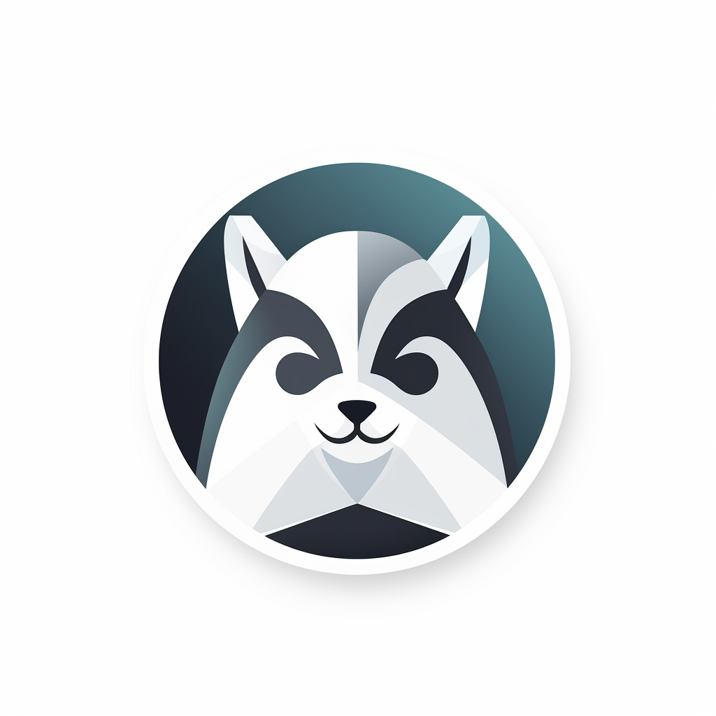 Flat Icon Logo Capuchin Rabbit