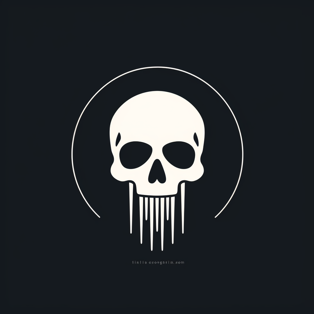 Minimal Skull Logo by Paul Rand