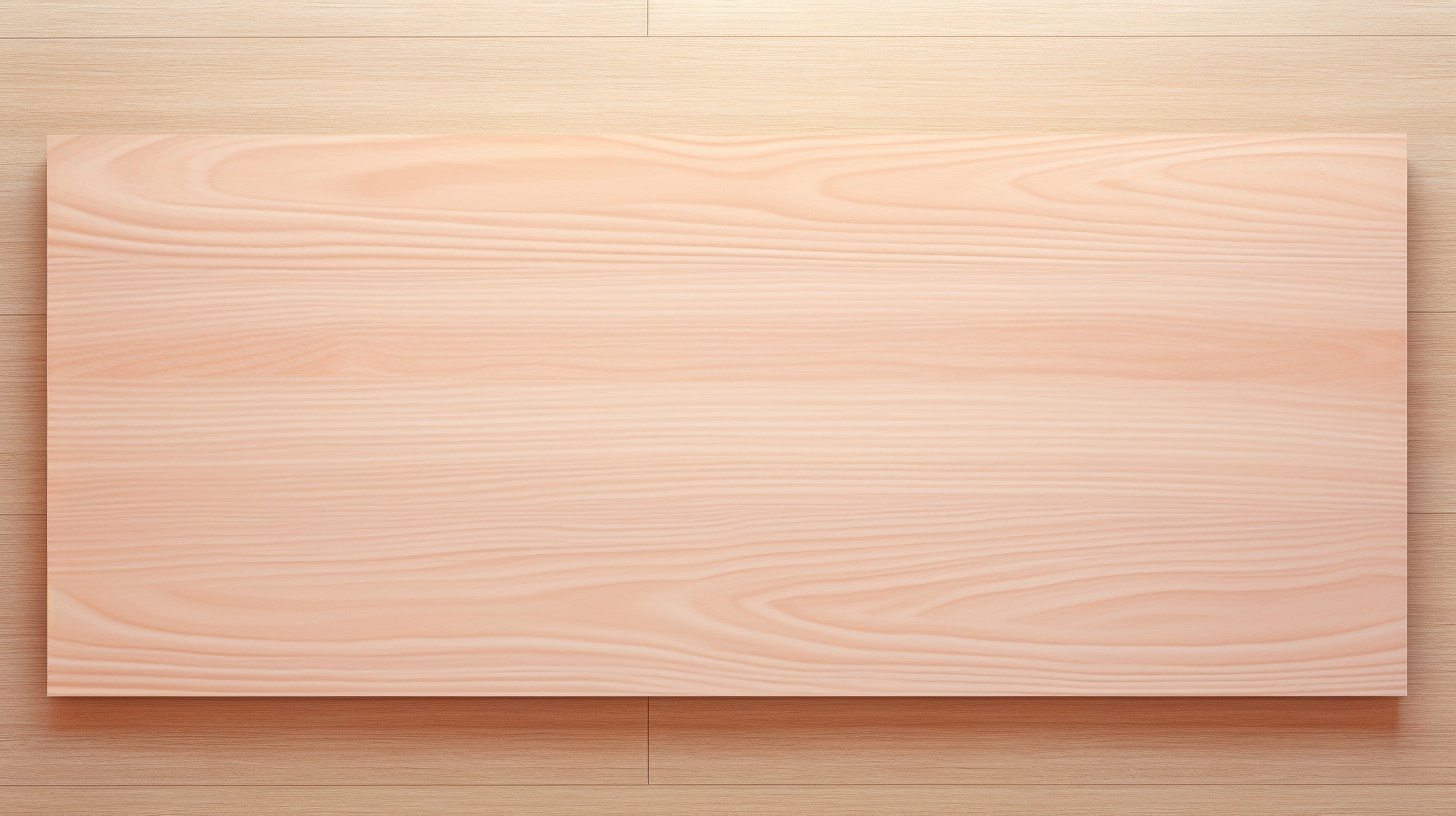 Flat yoga mat mockup on light wooden floor