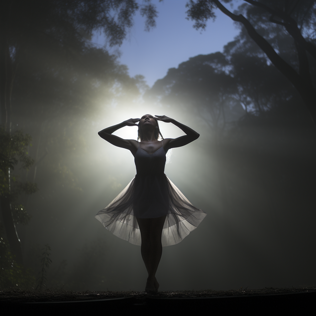 Flawless Gothic Ballerina in Moonlight