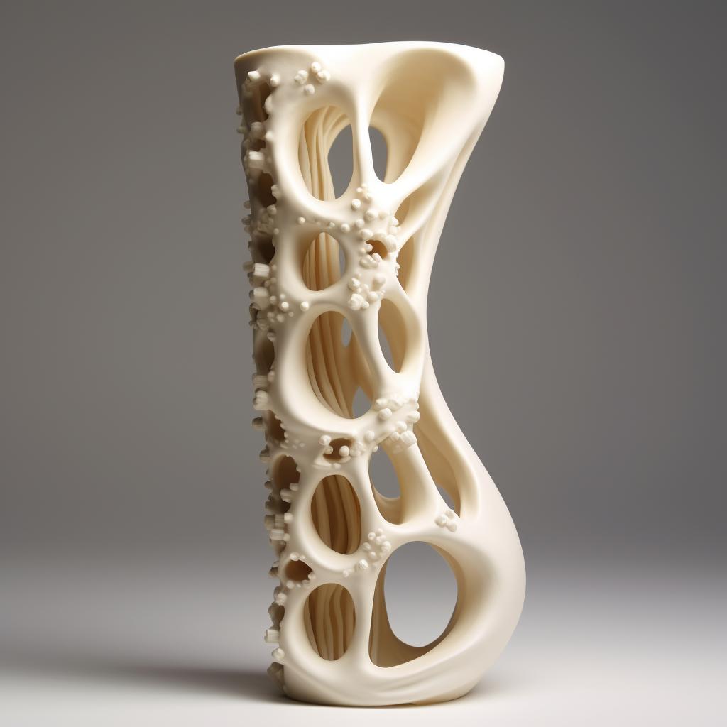 Flexible and hard human bone