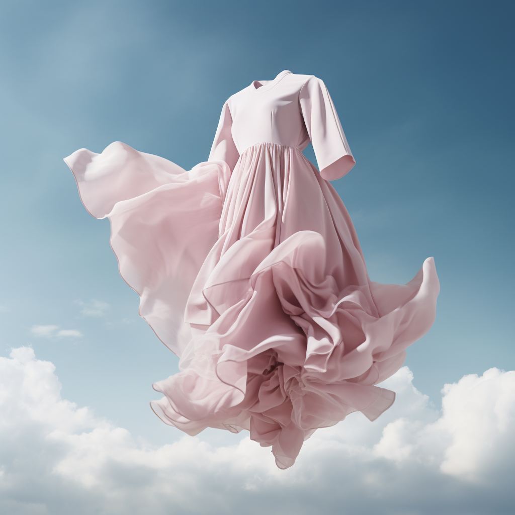 Garment floating in the air  image