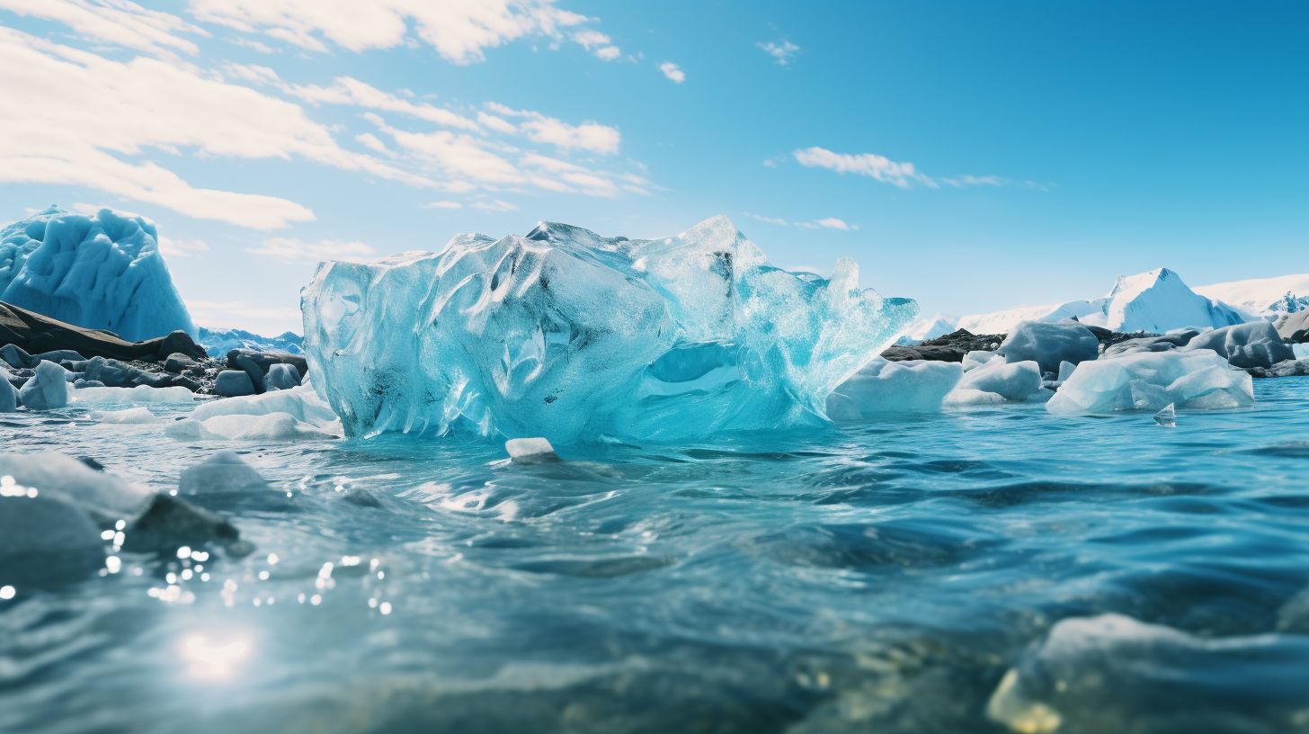 Close-up of Mysterious Glacier