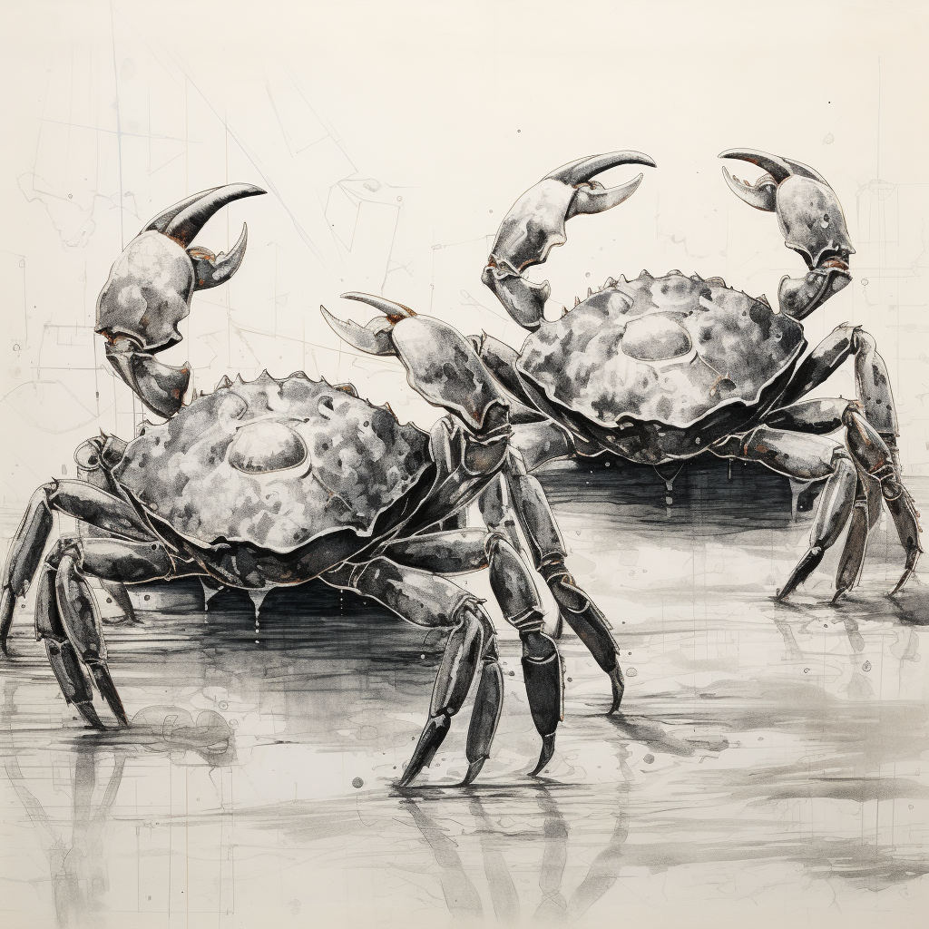 Floating Mystical Crabs in Perspective