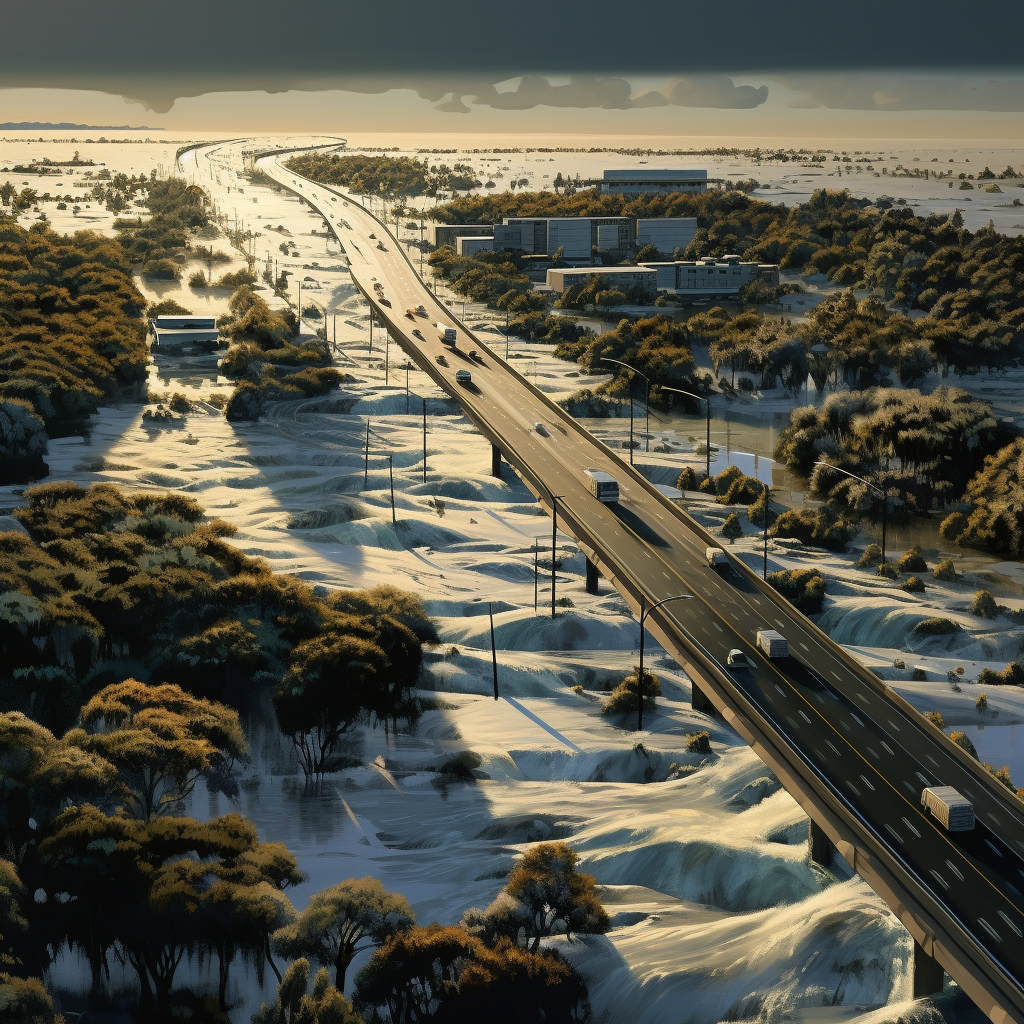 Image of a floodway freeway