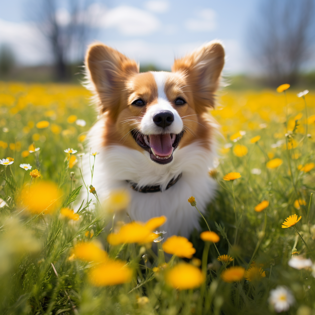 Cute Corgi with Floppy Ears