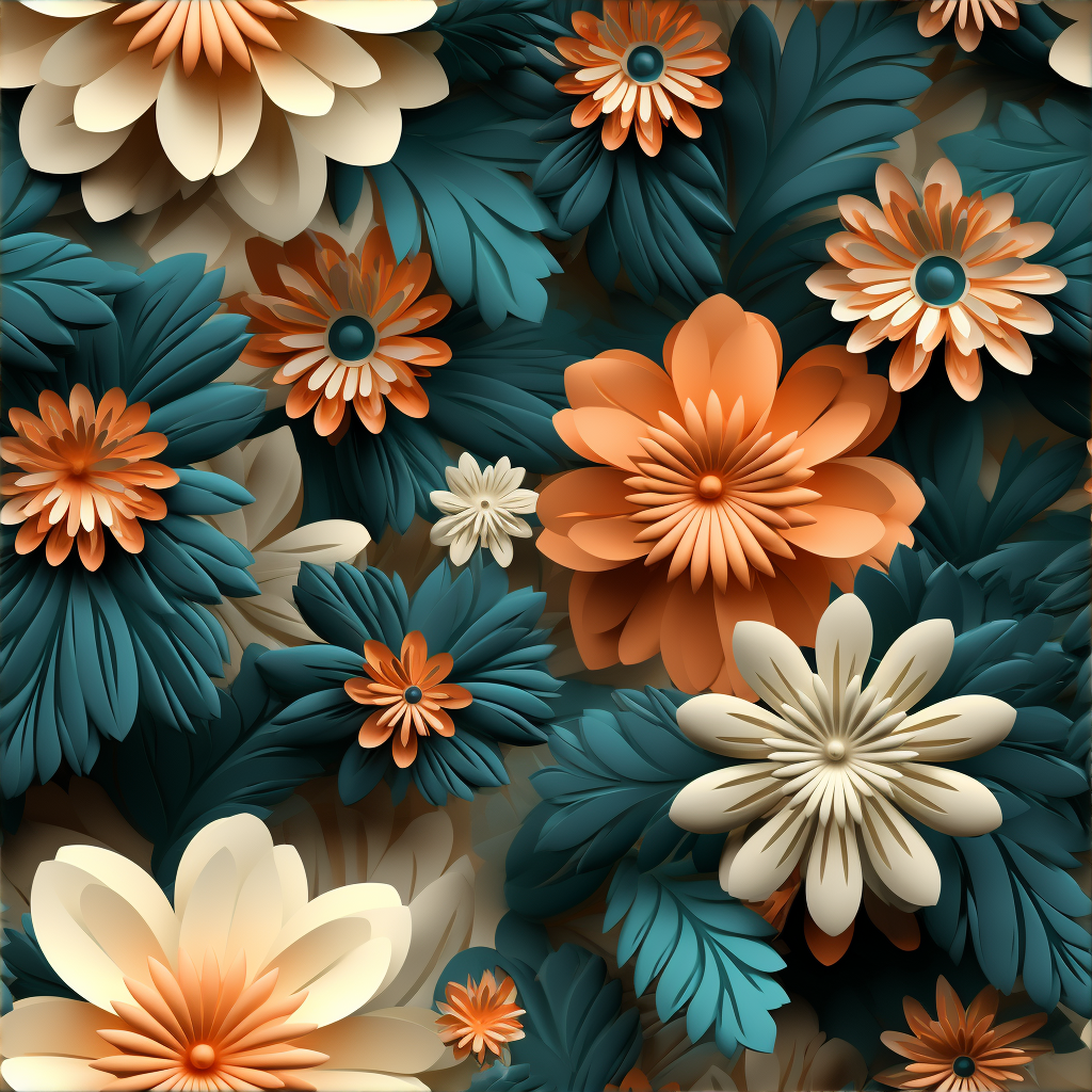 Floral Pattern Image - MidJourney Prompt