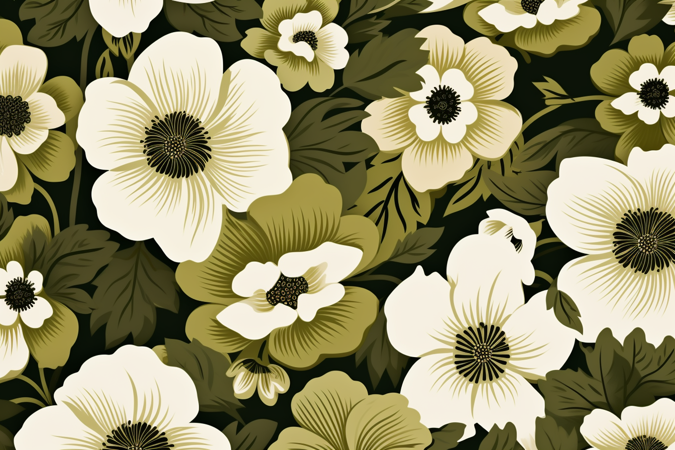 Floral Print in Marimekko Style