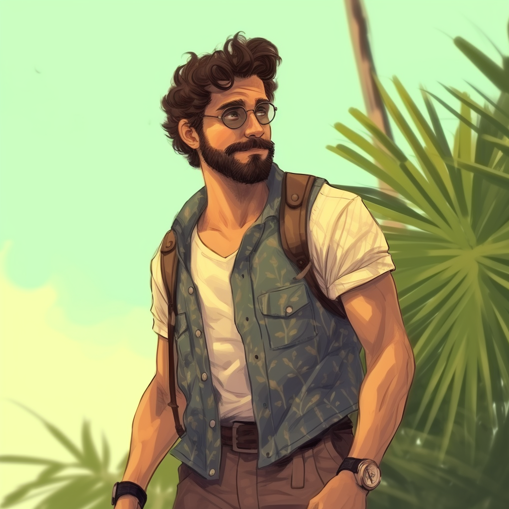 Cute buff Italian guy in Everglades