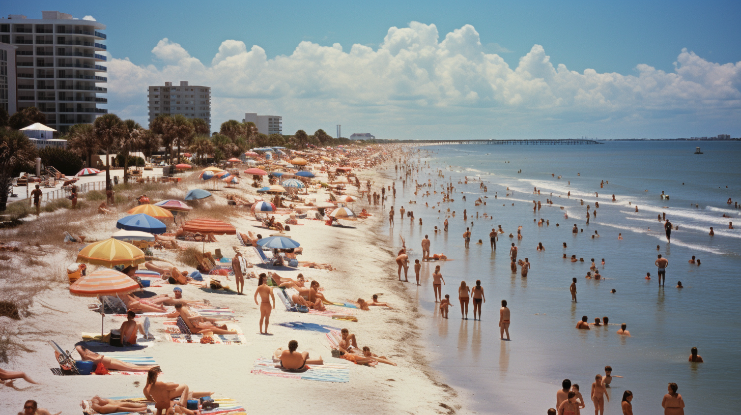 Serene beach in Palm Harbor, Florida